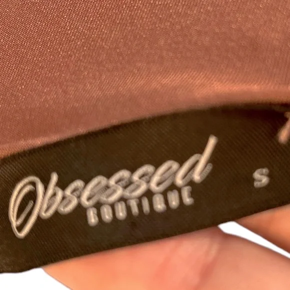 Obsessed light brown bodysuit size small pre owned good condition - Picture 3 of 3